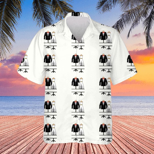 Clothing for bride and groom Hawaiians