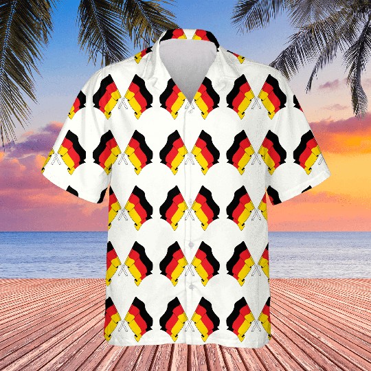 Two flags Germany Hawaiians