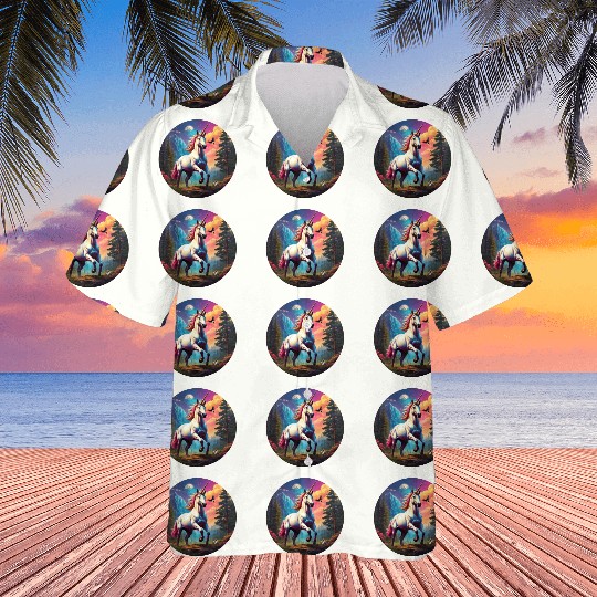 Majestic Rainbow Unicorn Hawaiians