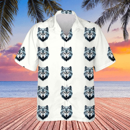 Geometric Wolf Hawaiians