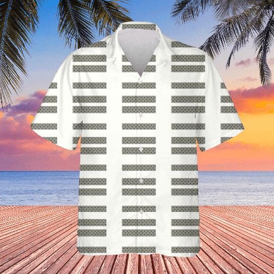 irregular stripes of green and lavender Hawaiians