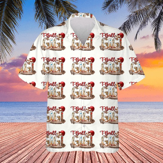 Leopard T-ball Gigi For Baseball Lover Hawaiians