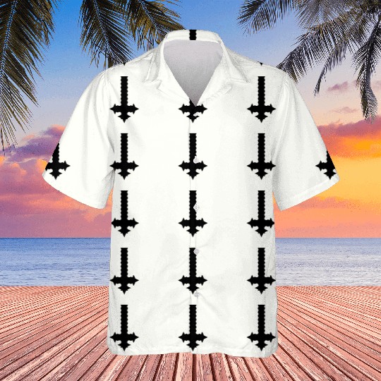 inverted cross - black crucifix Hawaiians