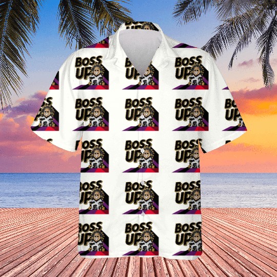 Boss Up Lion Design Hawaiians