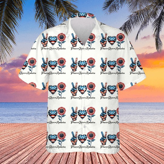 Peace Love America Hawaiians