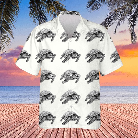 Serene Sea Turtle Hawaiians