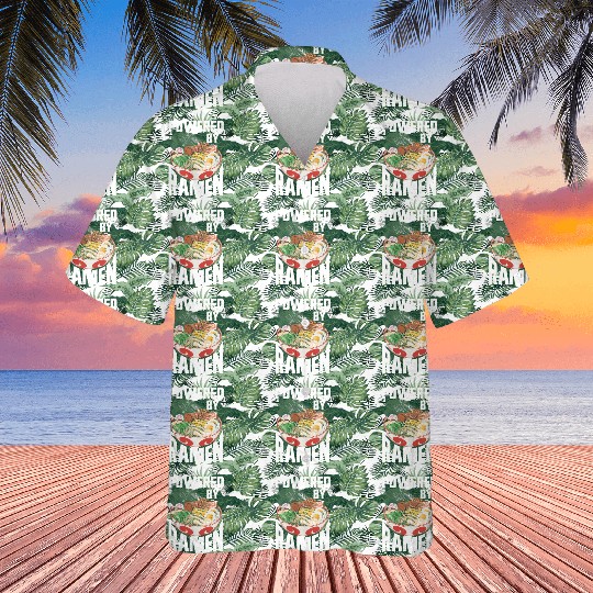 Powered By Ramen Anime Japanese Soup Cup Noodle Hawaiians