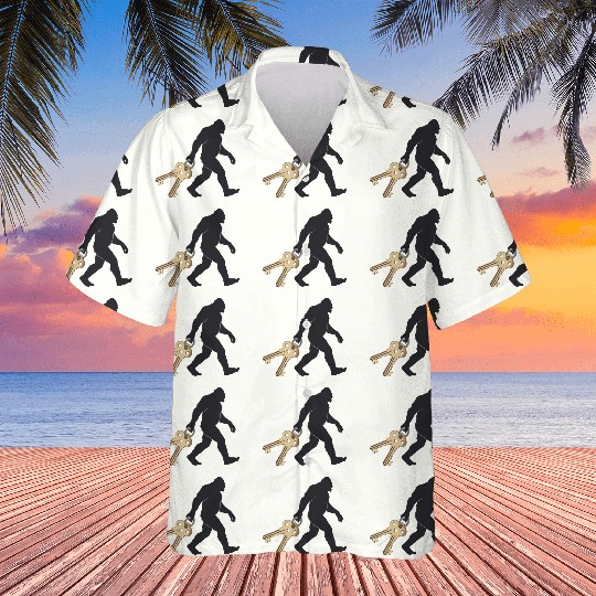 Realistic Bigfoot Silhouette Hawaiians Sasquatch