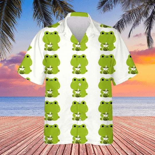 Green Boba Frog Hawaiians