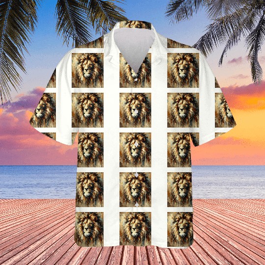 Abstract Lion Face Hawaiians