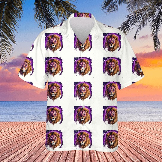 Starry Night Hawaiians design of lion Rembrandt style