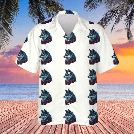 Winter Wolf Holiday Hawaiians