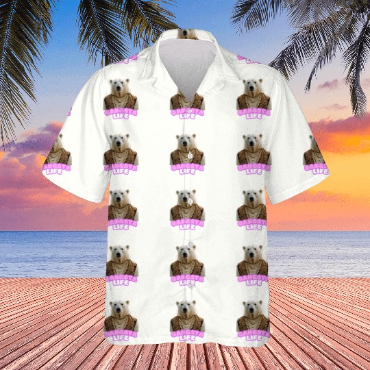 Gangsta life polar bear 4 Hawaiians