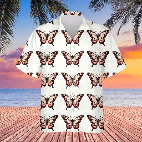 Vibrant Monarch Butterfly Hawaiians