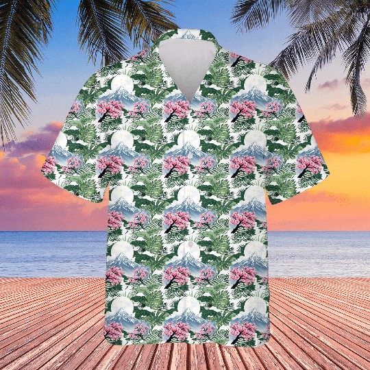 Japanese mount fuji Sakura tree Cherry blossom Hawaiians