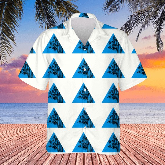 A Blue Triangle and Bamboo Hawaiians