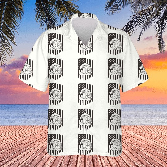 American Eagle Artistic Flag Design Hawaiians
