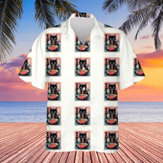 Ramen Cat Japanese Style Hawaiians