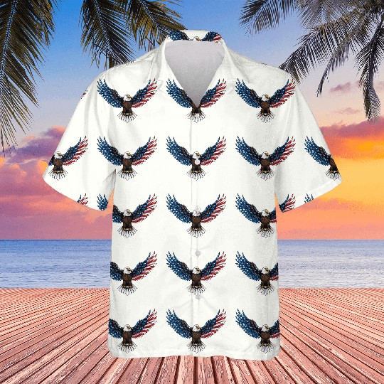 us flag colored eagle Hawaiians