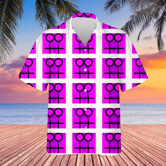 Women Symbol with Lavender Triangle Hawaiians