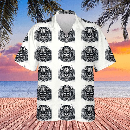 Viking Skull Warrior Design Hawaiians
