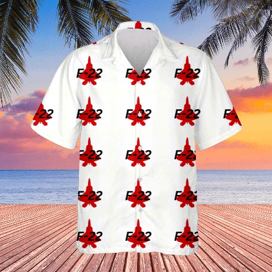 F-22 Stealth Fighter Silhouette Design Hawaiians