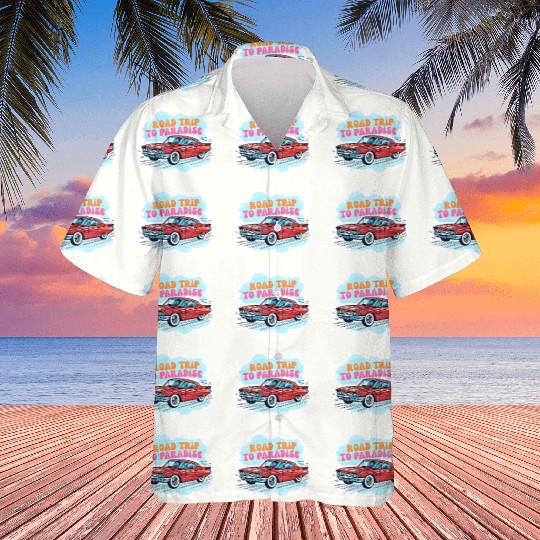 Vintage Classic Car Road Trip Design Hawaiians