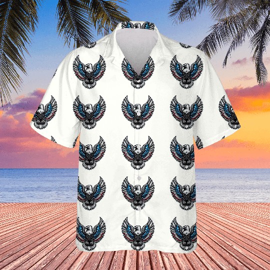 Patriotic Eagle Emblem Hawaiians