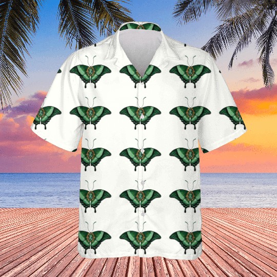 May Emerald Peacock Butterfly Gemstone Design Hawaiians