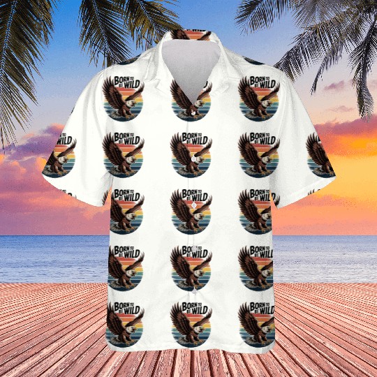 Born to Be Wild Eagle Illustration Hawaiians