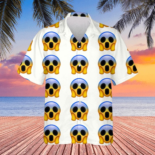 Expressive Scream Emmoticon Hawaiians