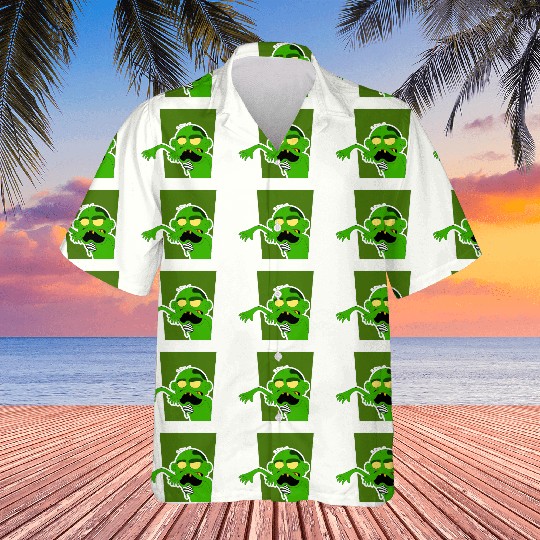 Grotesque Zombie Cartoon Design Hawaiians