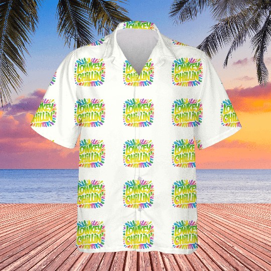 Retro Psychedelic Colorful Typography Hawaiians