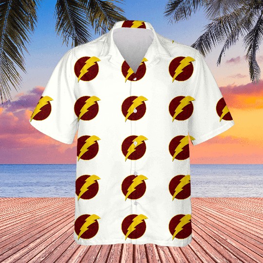 Retro Super Hero Lightning Bolt Hawaiians