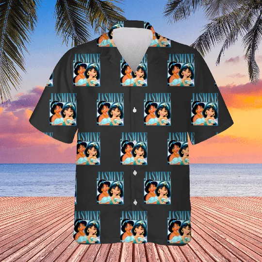 Princess Jasmine Aladdin Vintage Hawaiians, Jasmine Disney Hawaiians, Disney Character Hawaiians