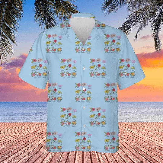 Discover Vintage Disney Princesses Types Of Flowers Hawaiians Vintage Floral Hawaiians, Disney Trip Hawaiians