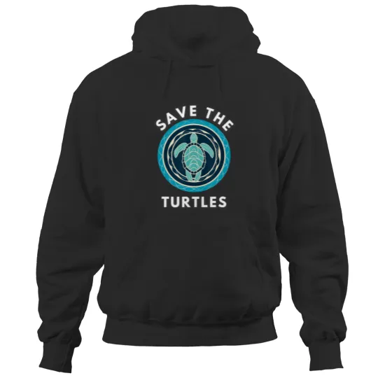 Cute Sea Turtle Save the Turtles Design for World Turtle Day 21 Hoodies