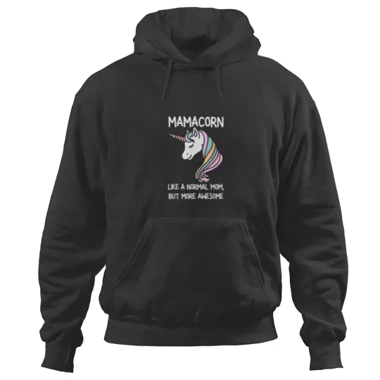 Discover Womens Funny Mamacorn Unicorn Costume Mom Mother Hoodies