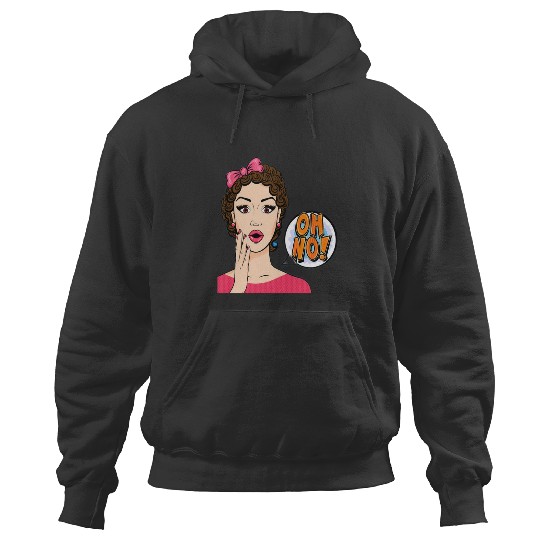 Discover Oh No reaction of young women Hoodies