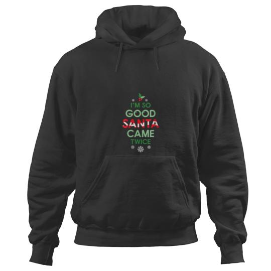 Discover Santa Came Twice Christmas Funny Sexy Naughty Claus Hoodies