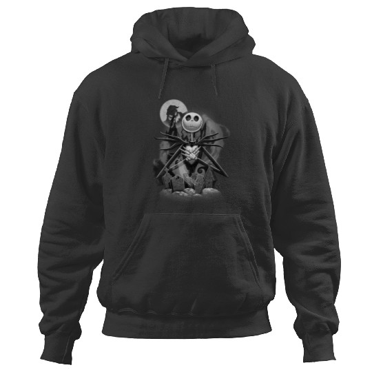 disneys Nightmare Before Christmas Jack Night Scene Hoodies