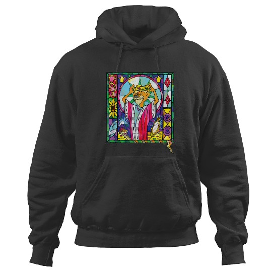 Disney Villains Prince John Robin Hood Stained Glass Window gifts trends Hoodies