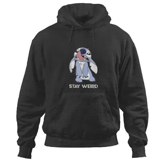 Disney Lilo Stitch Stay Weird Big Stitch Pastel Portrait Hoodies