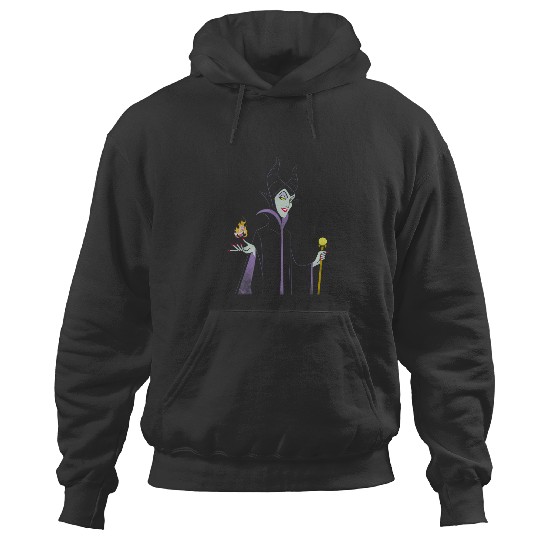 Disney Sleeping Beauty Maleficent Outline Flame Hoodies