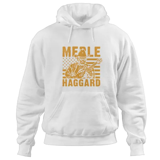 Merle Haggard Us Flag Hoodies