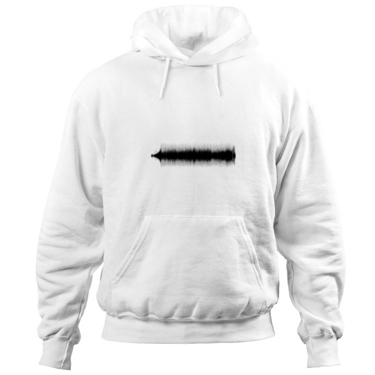 Thriller by Michael Jackson Sound Wave Pattern Black and White Hoodies