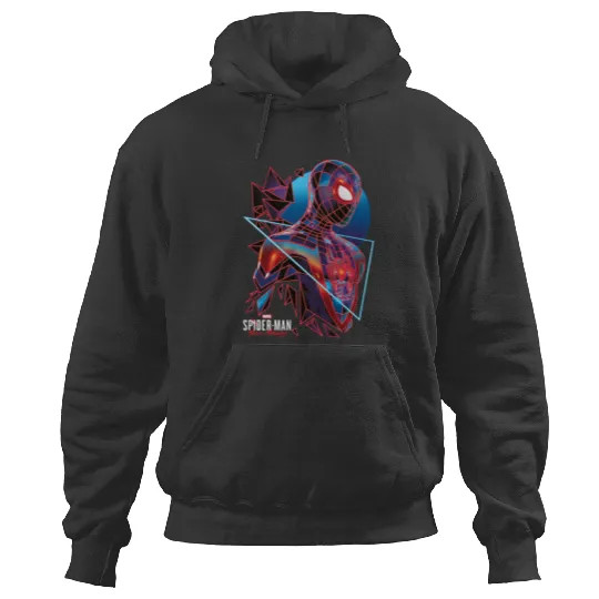 Spider-Man Miles Morales Retro Geometric Shatter Hoodies