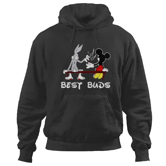 Bugs Bunny and Mickey Mouse Besst Buds, Funny Disney Looneys Tunes Hoodies