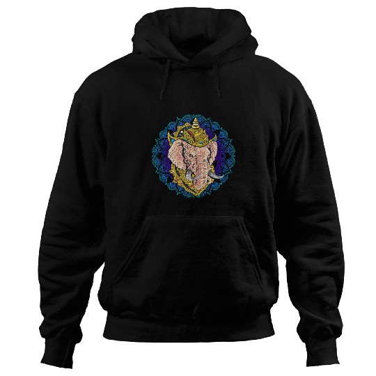 Ganesh Symbol Yoga Hindu God Ganesha Men Women Meditation Hoodies