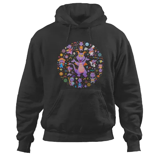 Disney Epcot Figment Hoodies, Epcot Figment Hoodies, Floral Epcot Hoodies
